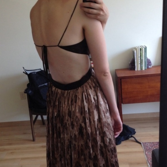 Brown Silk BCBG Dress - Picture 3 of 4